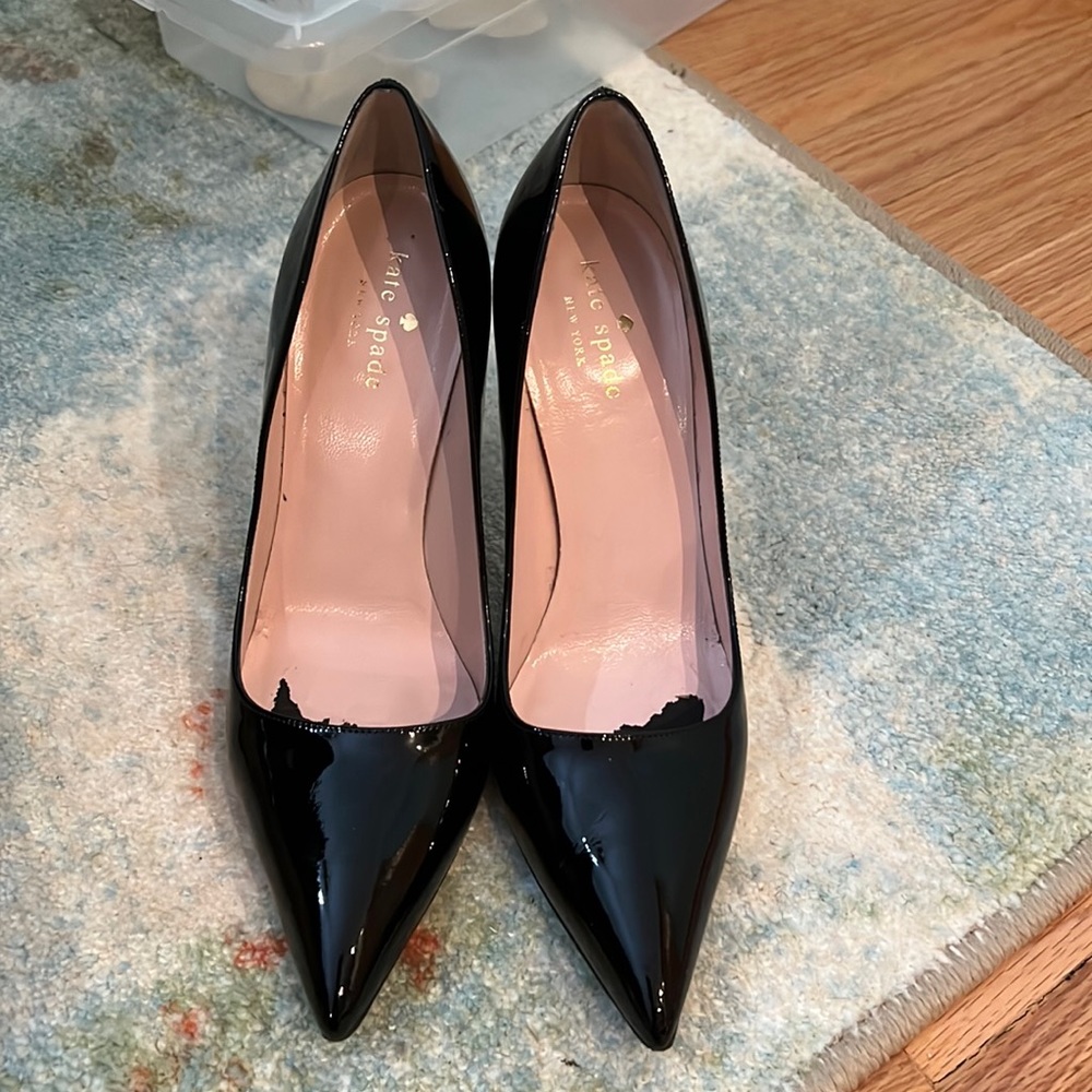 Black Patent Leather Kate Spade Pumps
